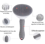 Brosse pour chien et chat (push-up)